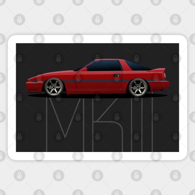 Supra Mk3 Sticker by AutomotiveArt